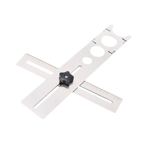 Ioensy - Regla Localizadora De Orificios Para Baldosas De Cerámica Herramienta De Perforación De Orificios Para Mármoles Cerámica Pared