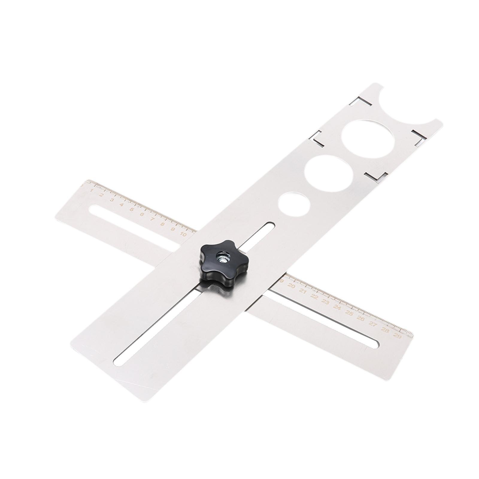 Ioensy - Regla Localizadora De Orificios Para Baldosas De Cerámica Herramienta De Perforación De Orificios Para Mármoles Cerámica Pared