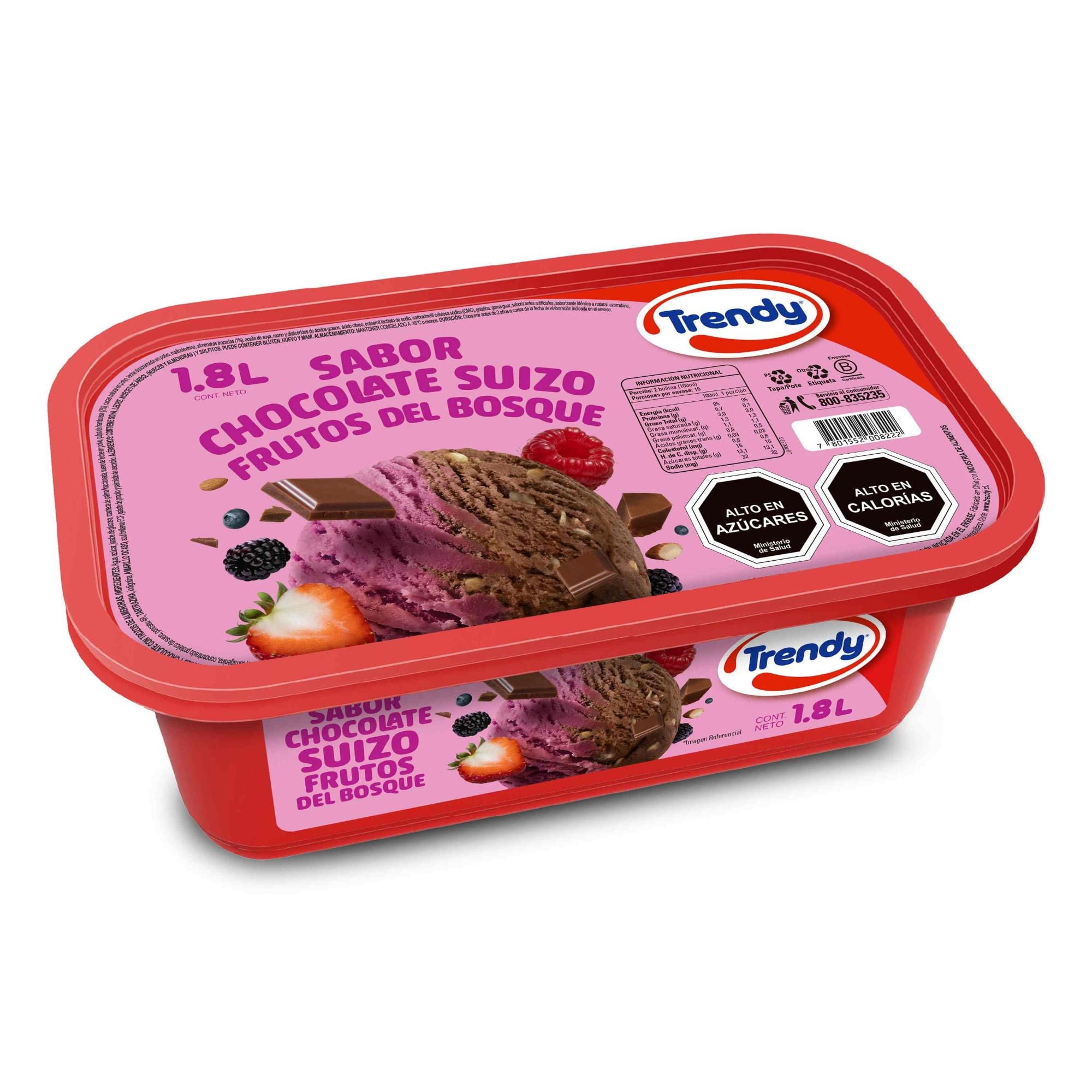 Cassata Chocolate Suizo/Frutos Del Bosque, 1.8 L