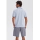 thumbnail image 3 of Polera Hombre Piqué Básica Lisa Celeste - ll, 3 of 4