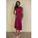 thumbnail image 1 of Vestido Largo sin Mangas con Lazo en la Cintura y Botones Al Frente, 1 of 2