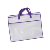 Magideal - Bolsa De Almacenamiento Para Mantas, Organizador De Ropa, Contenedor Con Cremallera, Bolsa De Almacenamiento Para Edredón, Organizador De Armario Para Borde Violeta