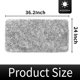 thumbnail image 5 of Alfombra de baño Yimobra Soft Shaggy, absorbente de agua, 90 x 60 cm, color gris claro, 5 of 7