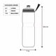 thumbnail image 4 of BOTELLA SPORT INSULATED 700ML TEMPO SILVER/RACING RED, 4 of 5