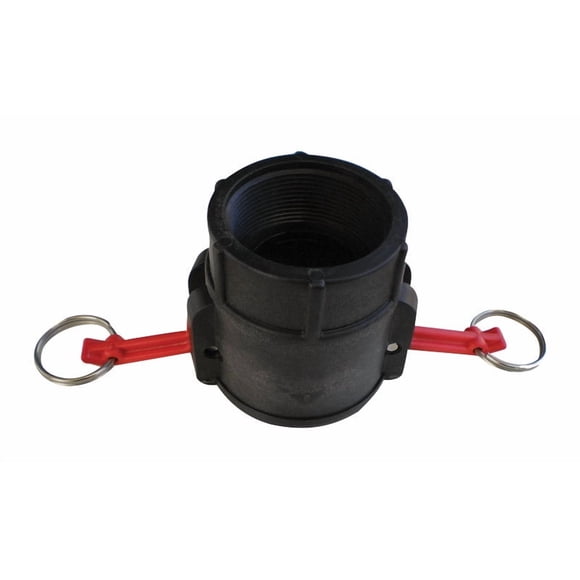 Acoplador femenino Abbott de caucho y polipropileno, 1,5 cm de profundidad, 1 paquete