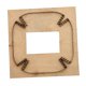thumbnail image 1 of Plantilla De Plantilla De Fabricación De Molde De Corte De Placa De Cuero De Metal Troquelado De Cuero, 1 of 5