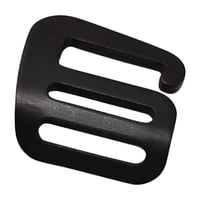 Ioensy - Hebilla De Correa De Gancho G De 25 Mm Para Correa De Mochila De Equipaje Al Aire Libre Negro Izquierdo
