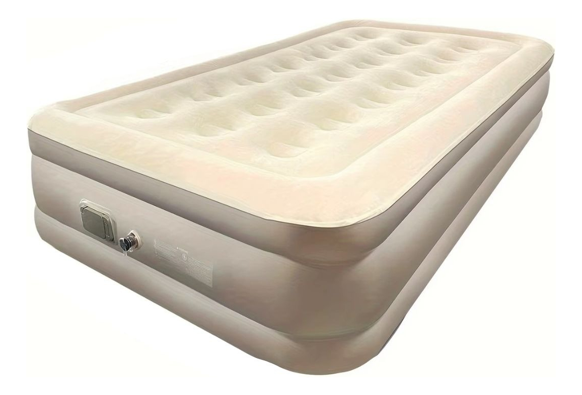 Genérico - Colchon Inflable Doble Alto 200×150×40 Viaje Hogar Lau