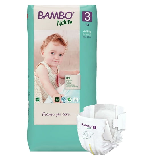 Pañal Ecológico Ecofriendly Talla M - Paq. Alto, 52 un