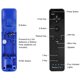 thumbnail image 2 of Mando Wii ECRAB Pack de 2 con Motion Plus (Negro y Azul Oscuro), 2 of 7