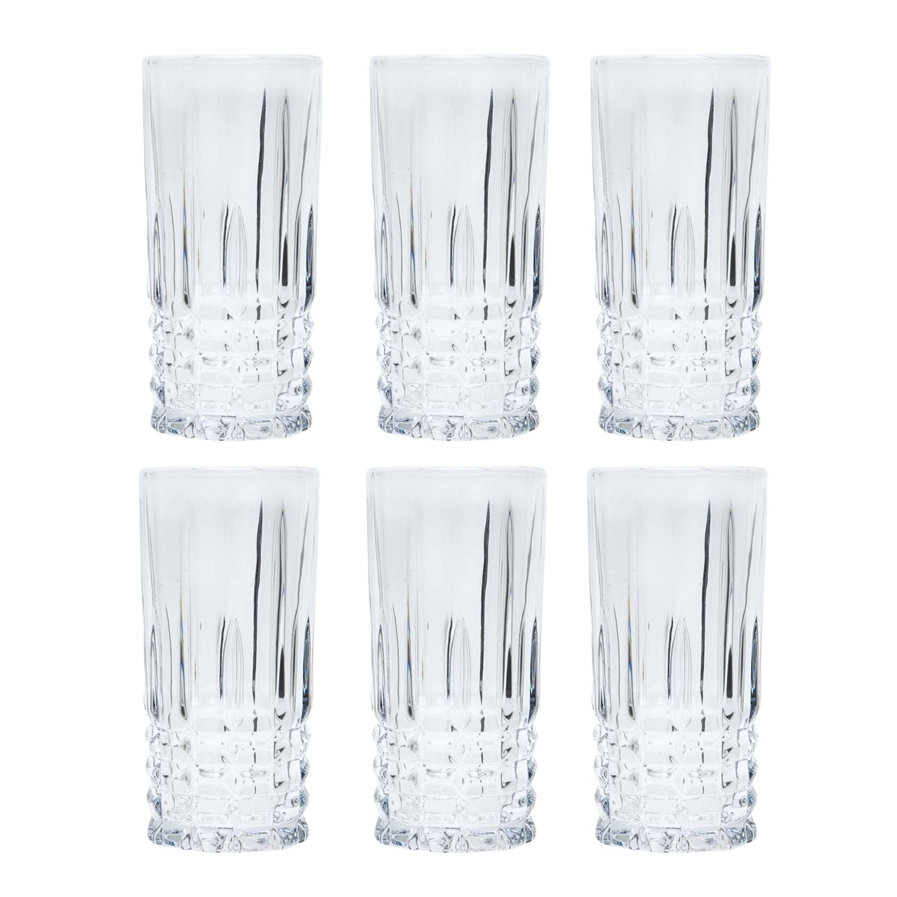 Allegra - Display 6 Vasos Altos Modelo Birmingham De 360ml Trago Jugo