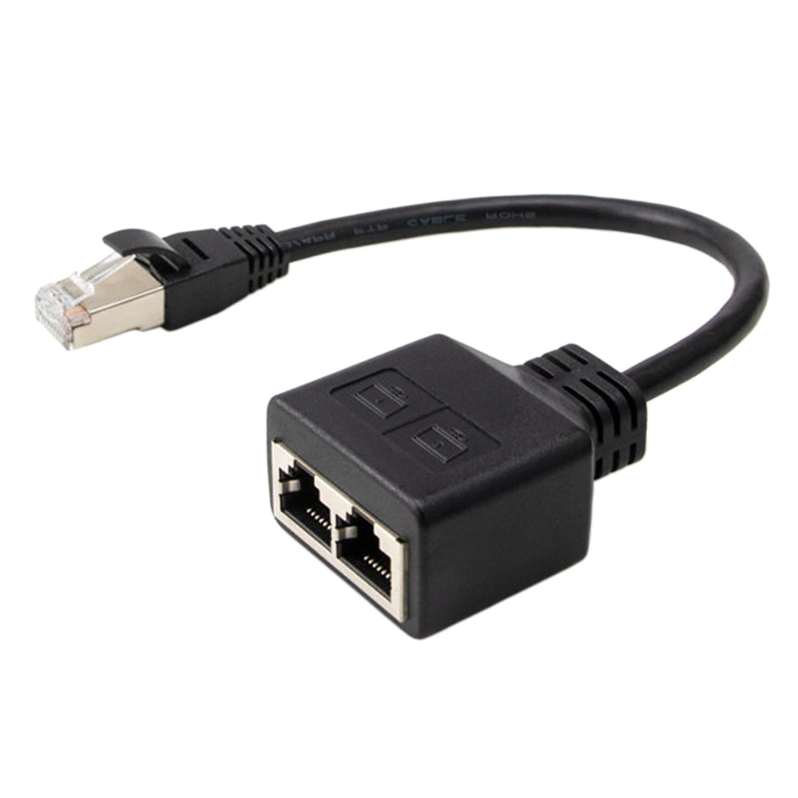 Magideal - Adaptador Divisor Conector De Enchufe De Puerto Para Portátil Uno Para Dos