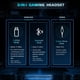 thumbnail image 5 of Auriculares inalámbricos para juegos Gtheos Captain 300 para PC/PS5/PS4, 5 of 9