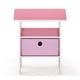 thumbnail image 5 of Mesa Auxiliar Andrey Con Cajón De Basura Rosa rosa Claro, 5 of 6
