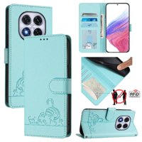 Funda Tipo Cartera Foxdock Para Xiaomi Poco X7 Con Soporte, Ranuras, Rfid, Diseño De Gato