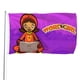 thumbnail image 1 of WordGirl Bandera impresa con temática, regalo perfecto para fanáticos, amigos y familiares, y adecuada para actividades al aire libre e interiores, decoraciones de fiesta. 90 cm × 150 cm., 1 of 6
