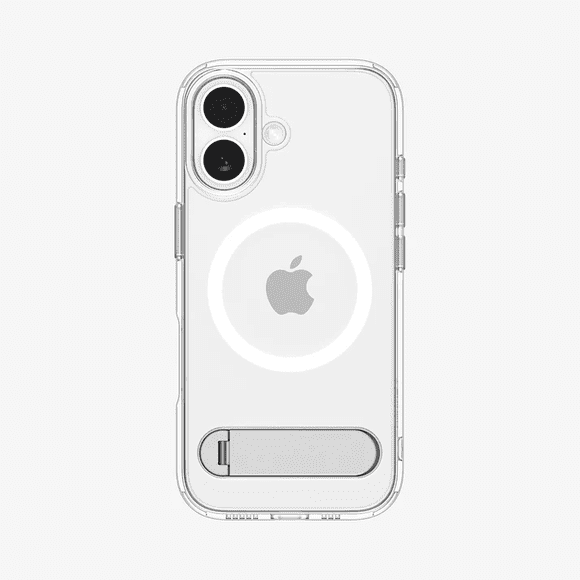 Carcasa Para Iphone 17 - Marca Spigen, Modelo Ultra Hybrid - Clear White con Kickstand