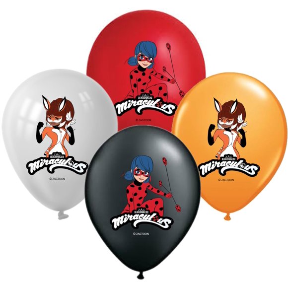 Globos VISION E.D. 30 cm 16 piezas Ladybug Rena Rouge