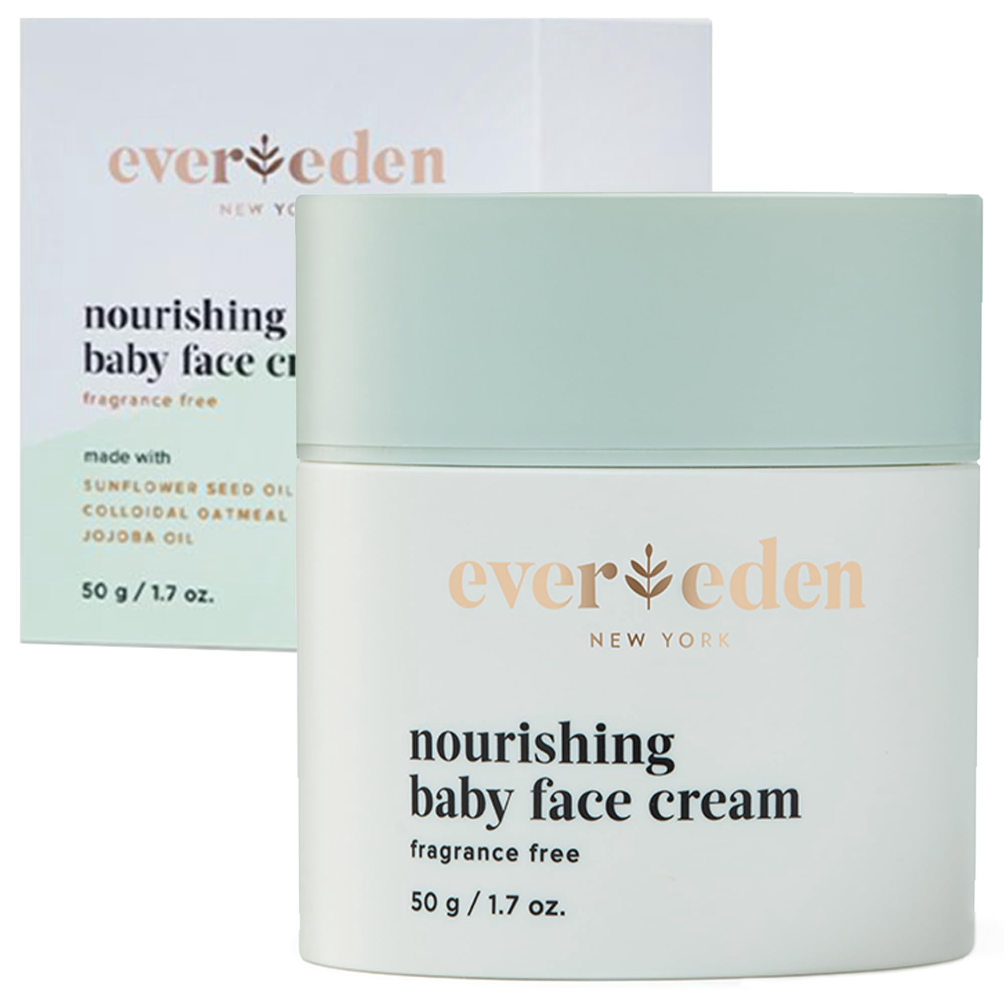 Crema Facial Para Bebés Evereden Nutritiva, 50 Ml, No Tóxica, Sin Fragancia