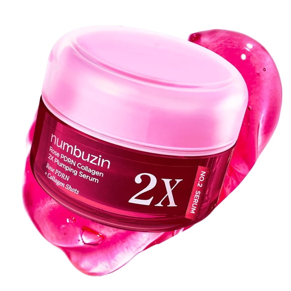 Sérum numbuzin No.2X Rose PDRN Colágeno 2X para dar volumen, 30 ml