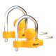 thumbnail image 1 of Candado de Acoplador RETRUE Universal Amarillo, Llaves Iguales, 2 uds, 1 of 7