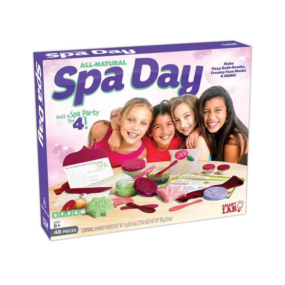 Kit de día de spa SmartLab Toys totalmente natural con 48 piezas