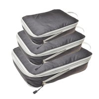 Bothyi - Organizador De Equipaje Impermeable De 3 Piezas, Bolsas De Almacenamiento De Ropa Ligeras, Color Negro