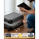 thumbnail image 2 of Ruedas giratorias sin cremallera Luggage LUGGEX de 20 pulgadas, azules, 2 of 9