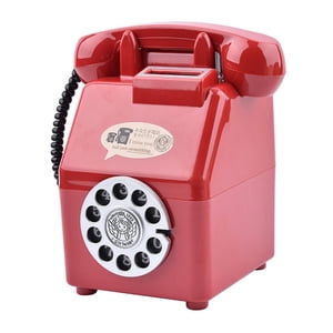 Bothyi - Retro Teléfono Alcancía Dial Teléfono Dinero Ahorro Tarro Para Estante Escritorio