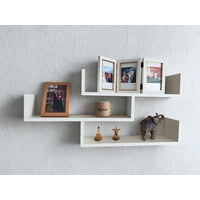 Viely Design - Set Triple Repisas Flotantes Corchete Blancas