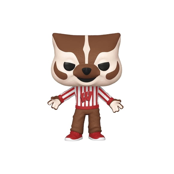 Juguete con insignia Bucky de Funko POP College de la Universidad de Wisconsin