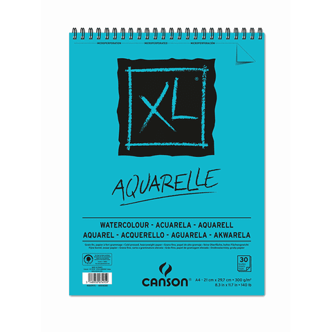 Croquera Acuarela Canson Xl Aquarelle 300Gr A4