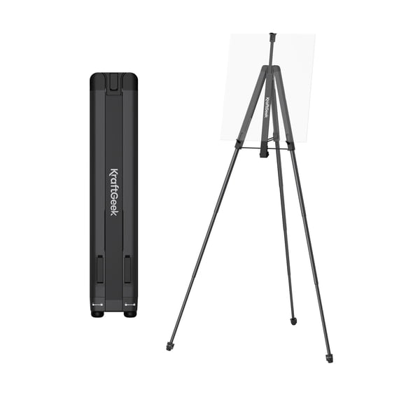 Caballete portátil KraftGeek de aleación de aluminio de 165 cm para adultos