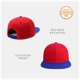 thumbnail image 2 of Gorra de béisbol CHOK.LIDS con visera plana y gorra Snapback, rojo/azul, 2 of 6