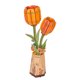 thumbnail image 1 of Flor de Madera Tulipan Naranjo Flor Rolife, 1 of 3