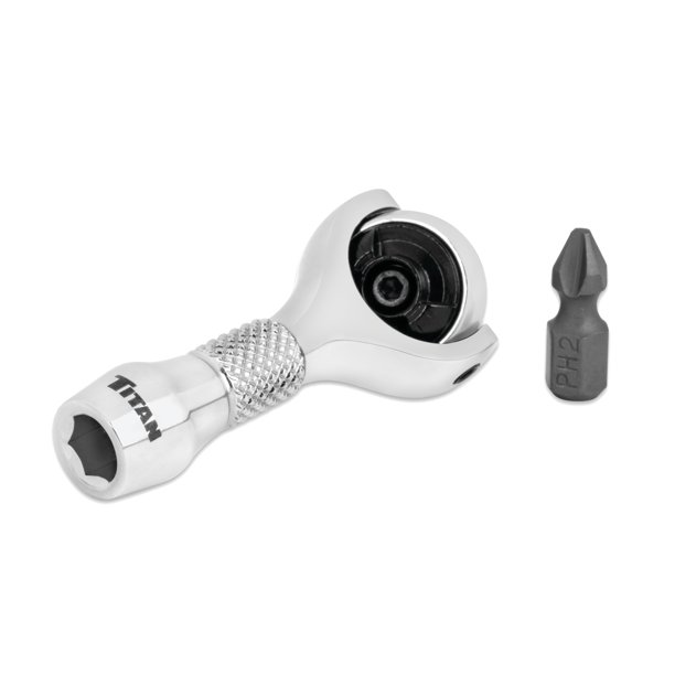 Cabezal giratorio Ratchet Titan 11340 de 1/4 pulgadas con transmisión de 1/4 pulgadas y 90 dientes