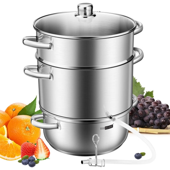 Exprimidor a Vapor Vivohome 8.5 L 24 cm Acero Inoxidable