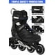 thumbnail image 2 of Patines en línea Nattork talla 12 negro con malla, 2 of 7