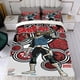 thumbnail image 4 of Bullseye Conjunto de sábanas temático, trío de piezas, cómodo y amigable con la piel, diseño único, regalo de decoración para el hogar para familiares, amigos y fans,135cm *200cm, 4 of 6