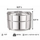 thumbnail image 2 of Juego de recipientes apilables de acero inoxidable LNM Steamer 3QT para olla a presión, 16 x 16 x 10 cm, 2 of 9