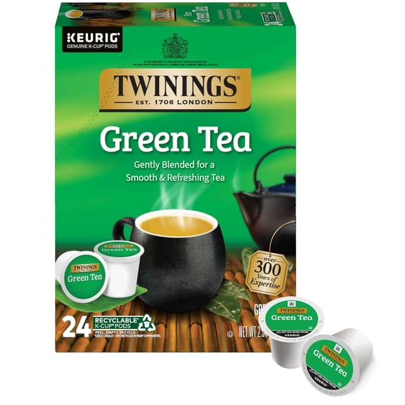 Cápsulas K-Cup de Té Verde Twinings, 24 unidades con cafeína
