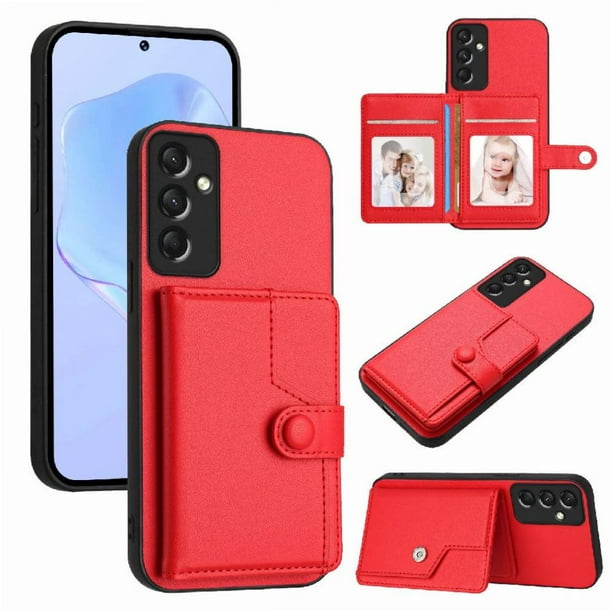 FOXDOCK Funda para SAMSUNG Galaxy A24 con Bloqueo RFID - Diseño Elegante con Cierre de Botón