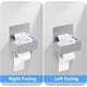 thumbnail image 5 of Portarrollos de papel higiénico con estante y espacio de almacenamiento, dispensador de toallitas húmedas para baño, montaje en pared de acero inoxidable: oculta tus toallitas (grande, níquel cepillad, 5 of 6