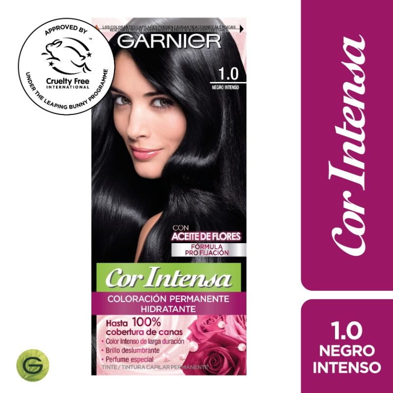 Cor Intensa Garnier - Coloración Cabello 1.0 Negro Intenso
