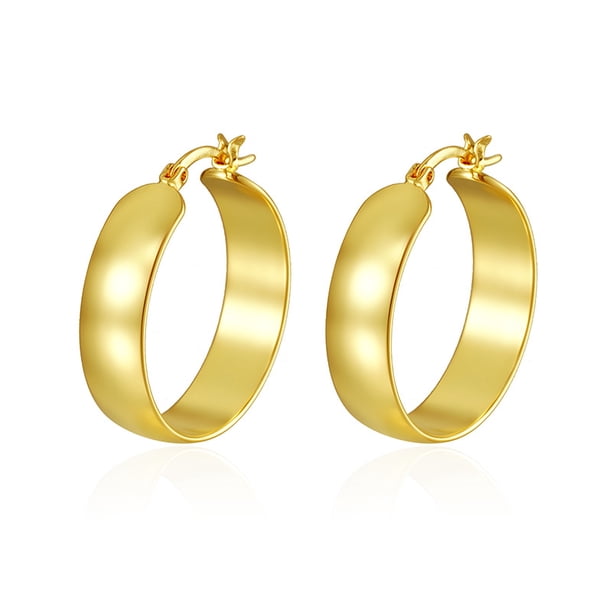 European American Style Hoop Earrings for Women, Minimalist Statement Unique Jewelry