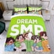 thumbnail image 4 of Dream SMP Conjunto de sábanas temático, trío de piezas, cómodo y amigable con la piel, diseño único, regalo de decoración para el hogar para familiares, amigos y fans,173cm *218cm, 4 of 6