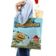 thumbnail image 4 of Henry Hugglemonster Bolso de tela con estampado de lienzo para mujer, bolsa de compras reutilizable y estética, con cremallera interior, regalo para mujer, 35 × 40 cm., 4 of 6