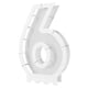 thumbnail image 1 of Balloon Frame Beistle Mosaic número 6, blanco, juego de 4, 1 of 1