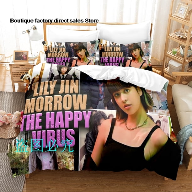 Lily Jin Morrow Celebrity album Bedding Set Single Twin Full Queen King Size Bed Set Adult Kid Bedroom Duvetcover SetsBed Sheets