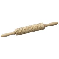 Magideal - Rodillo De Madera Para Navidad, Rodillo De Madera Para Vacaciones, Rodillo Con Relieve Para Hornear, Decorar Pan, Galletas, Y Repostería , Estilo D